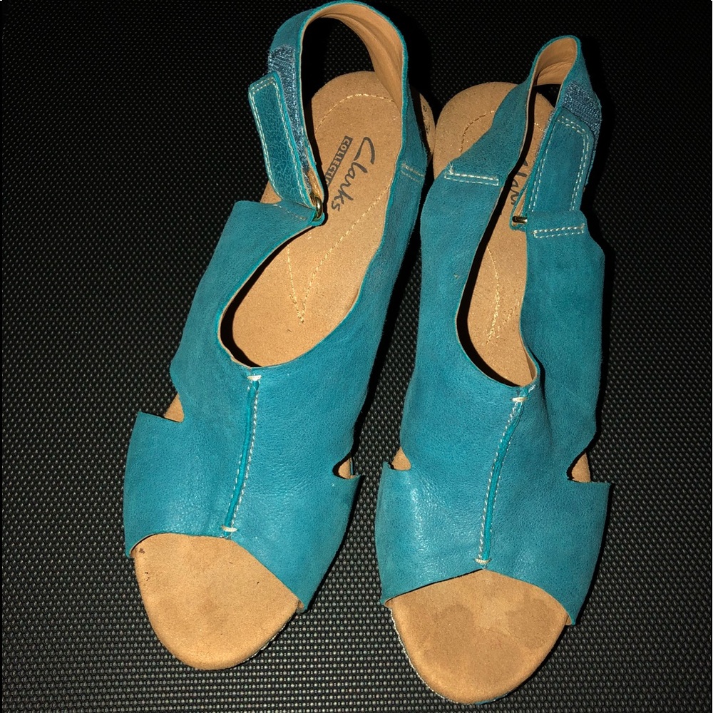 Clark Wedges Aqua